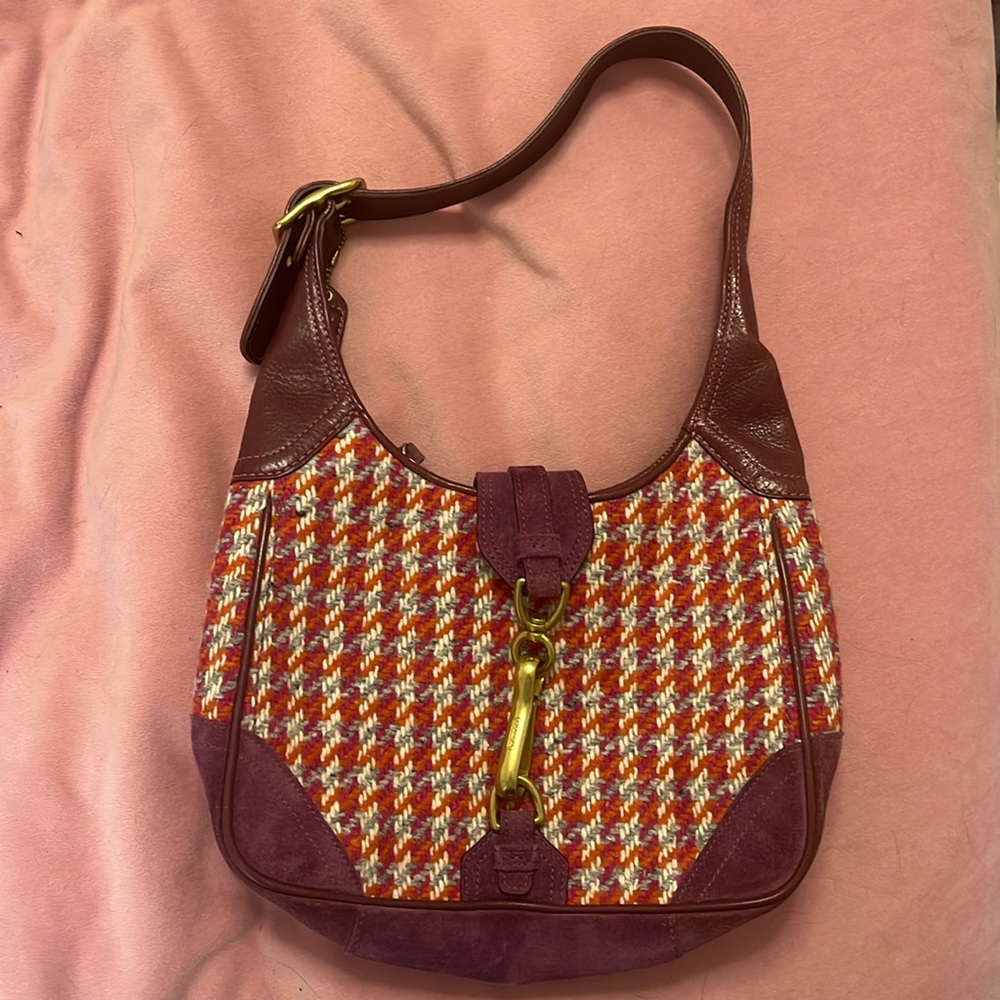 Vintage Coach tweed bag